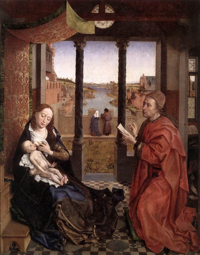 Saint Luke Drawing a Portrait of the Madonna, Rogier van der Weyden