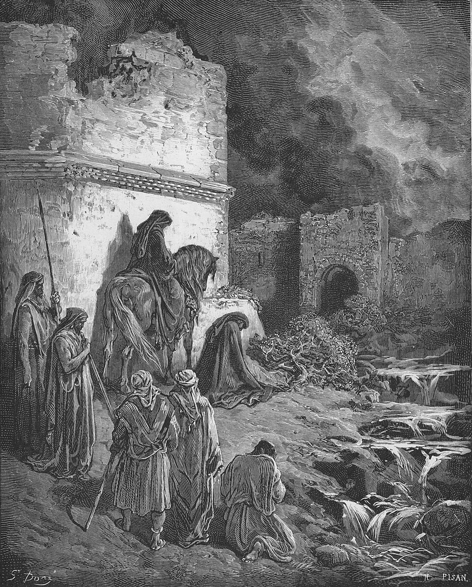 Gustave Doré, Nehemiah Views the Ruins of Jerusalem's Walls (1866)