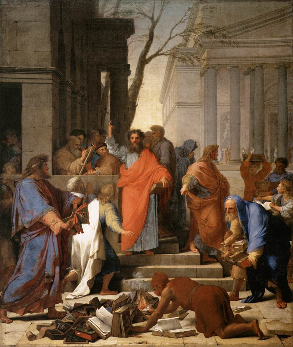 The Preaching of Saint Paul at Ephesus — Eustache Le Sueur