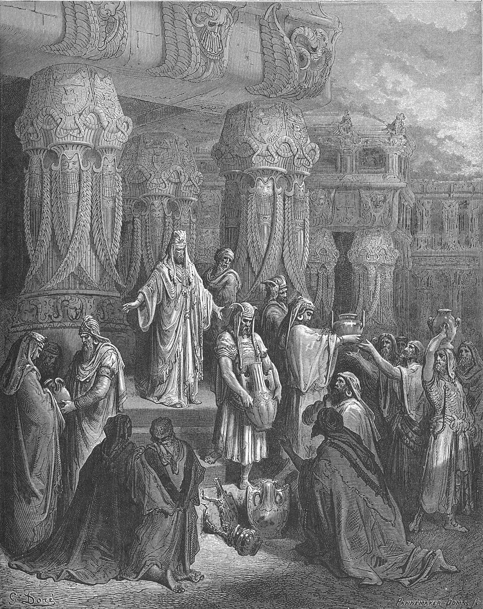 Gustave Doré, Cyrus Restores the Vessels of the Temple (1866)