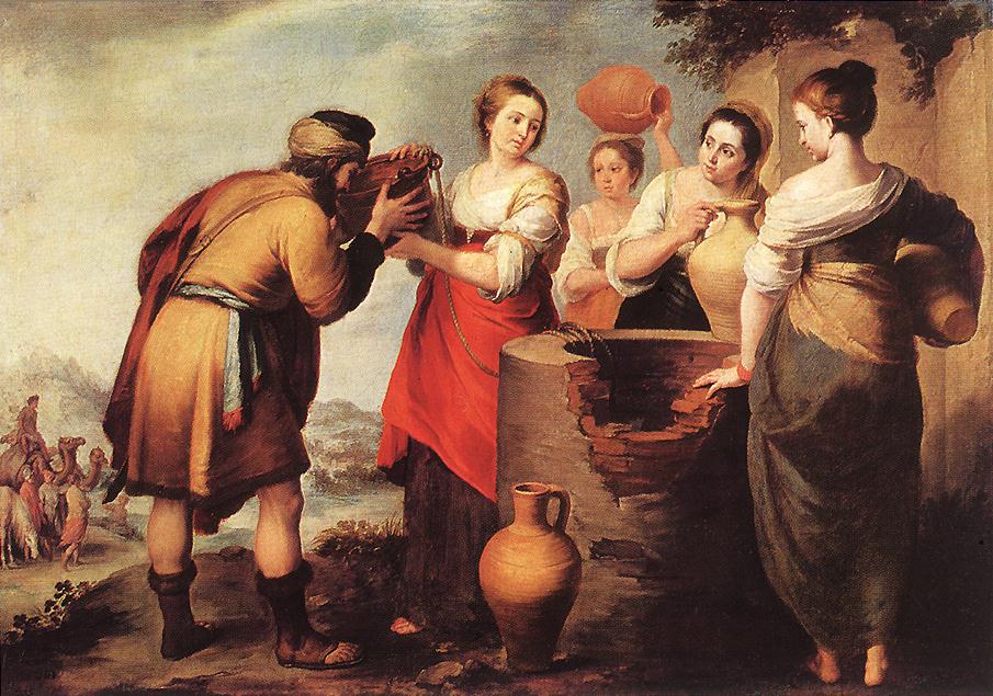 Bartolomé Esteban Murillo, Rebecca and Eliezer (c. 1660)