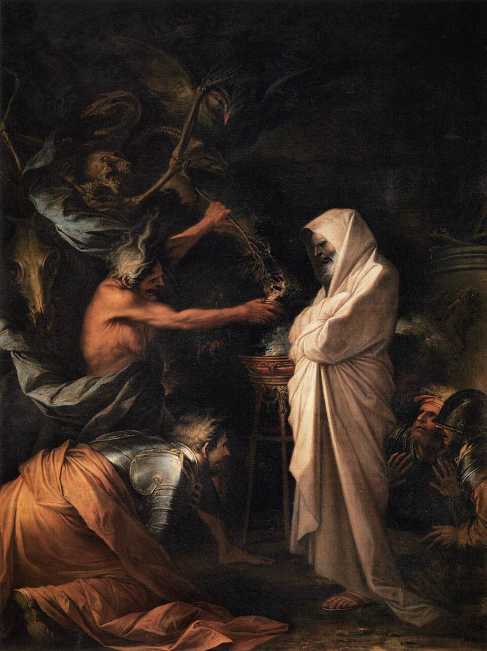 Salvator Rosa, The Shade of Samuel Appears to Saul (1668)
