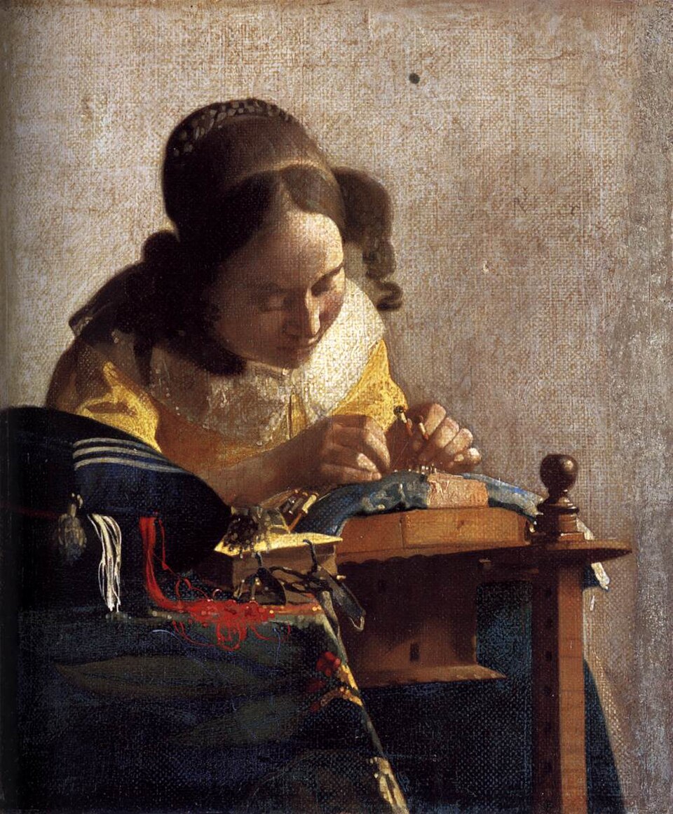 The Lacemaker, by Johannes Vermeer