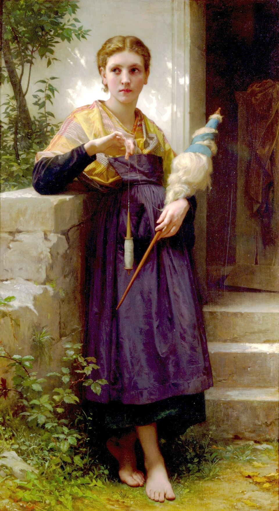 The Spinner — William-Adolphe Bouguereau