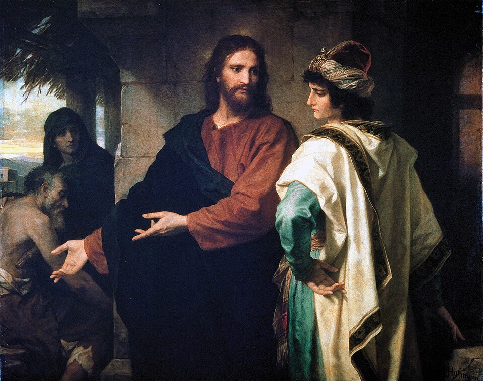 Christ and the Rich Young Ruler — Heinrich Hofmann, 1889