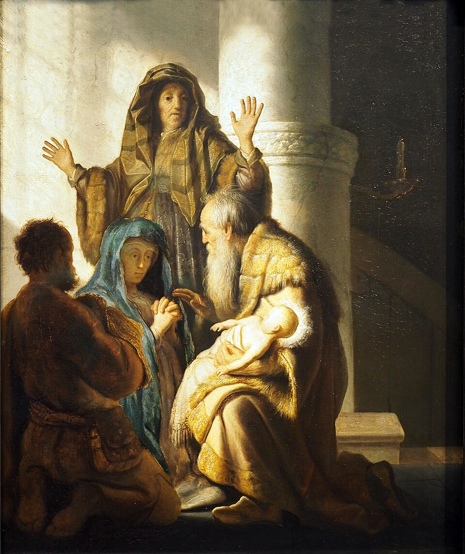 Simeon and Anna in the Temple, Rembrandt