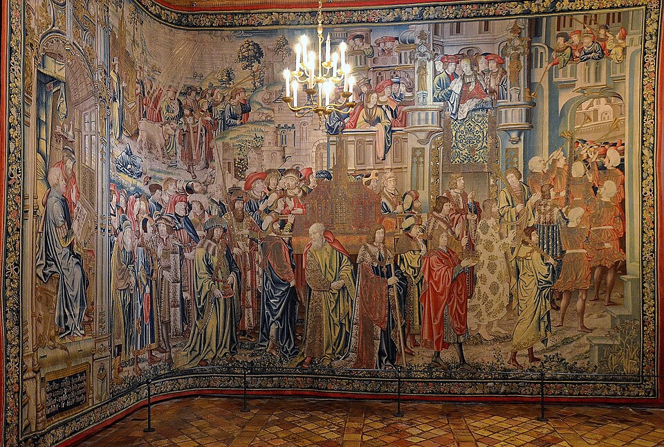 The Transport of the Ark of the Covenant to Jerusalem — Château d'Écouen tapestry, David and Bathsheba cycle