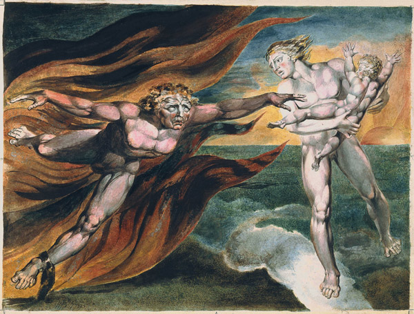 The Good and Evil Angels — William Blake