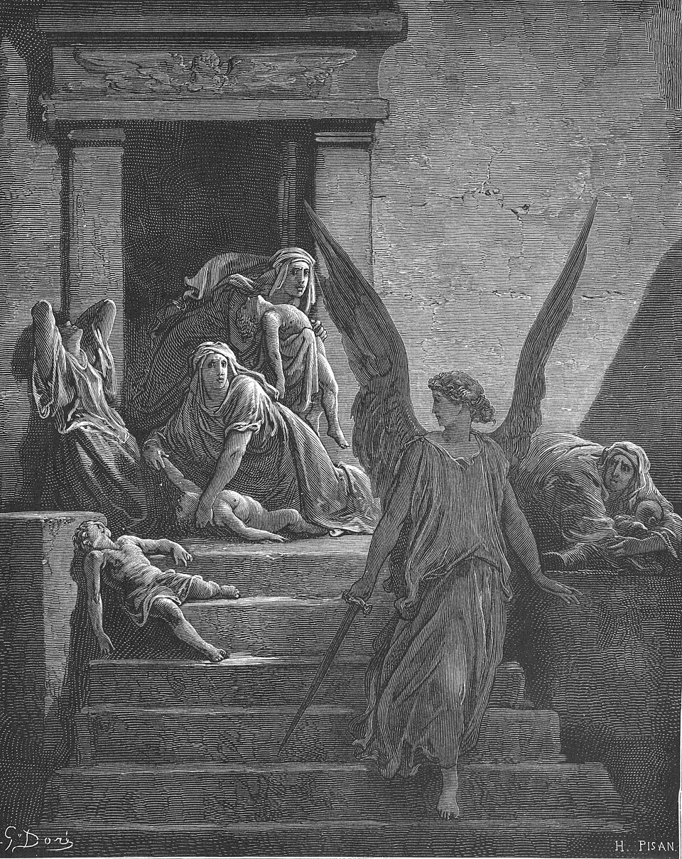 The Firstborn of the Egyptians Are Slain — Gustave Doré