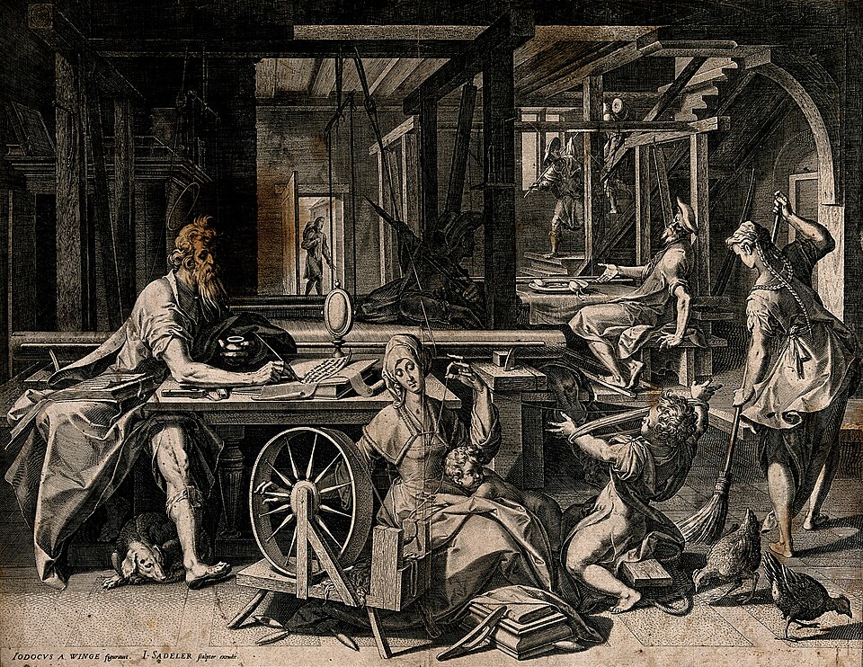 Saint Paul in the House of Aquila and Priscilla — Jan Sadeler