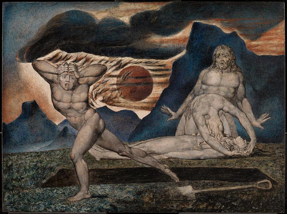 The Body of Abel Found by Adam and Eve — William Blake
