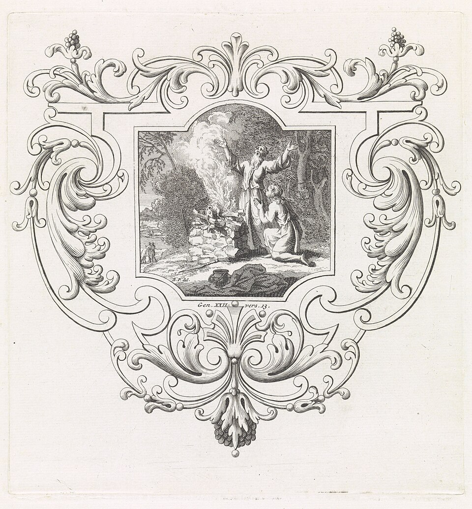 Abraham and Isaac Sacrifice the Ram (Figures de la Bible) — workshop of Bernard Picart