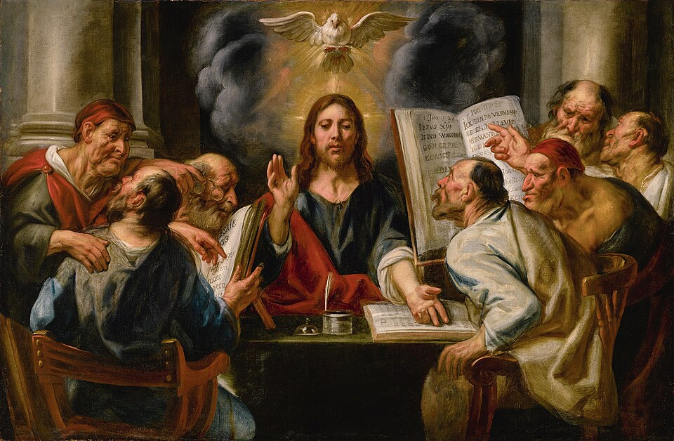 Christ Among the Pharisees — Jacob Jordaens