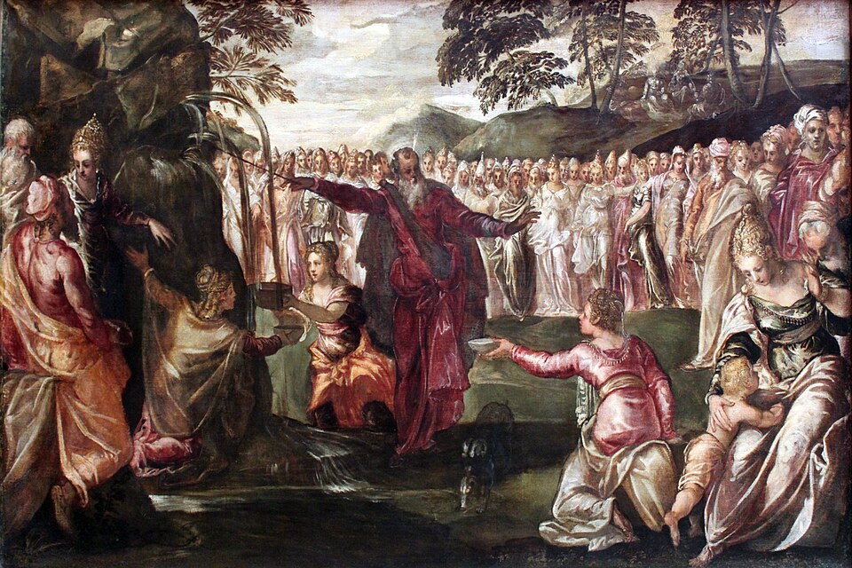 Moses Striking the Rock — Jacopo Tintoretto
