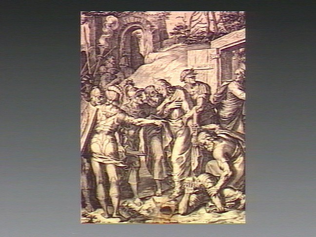 Jesus Is Arrested; Peter Cuts Off Malchus's Ear — Unknown engraver