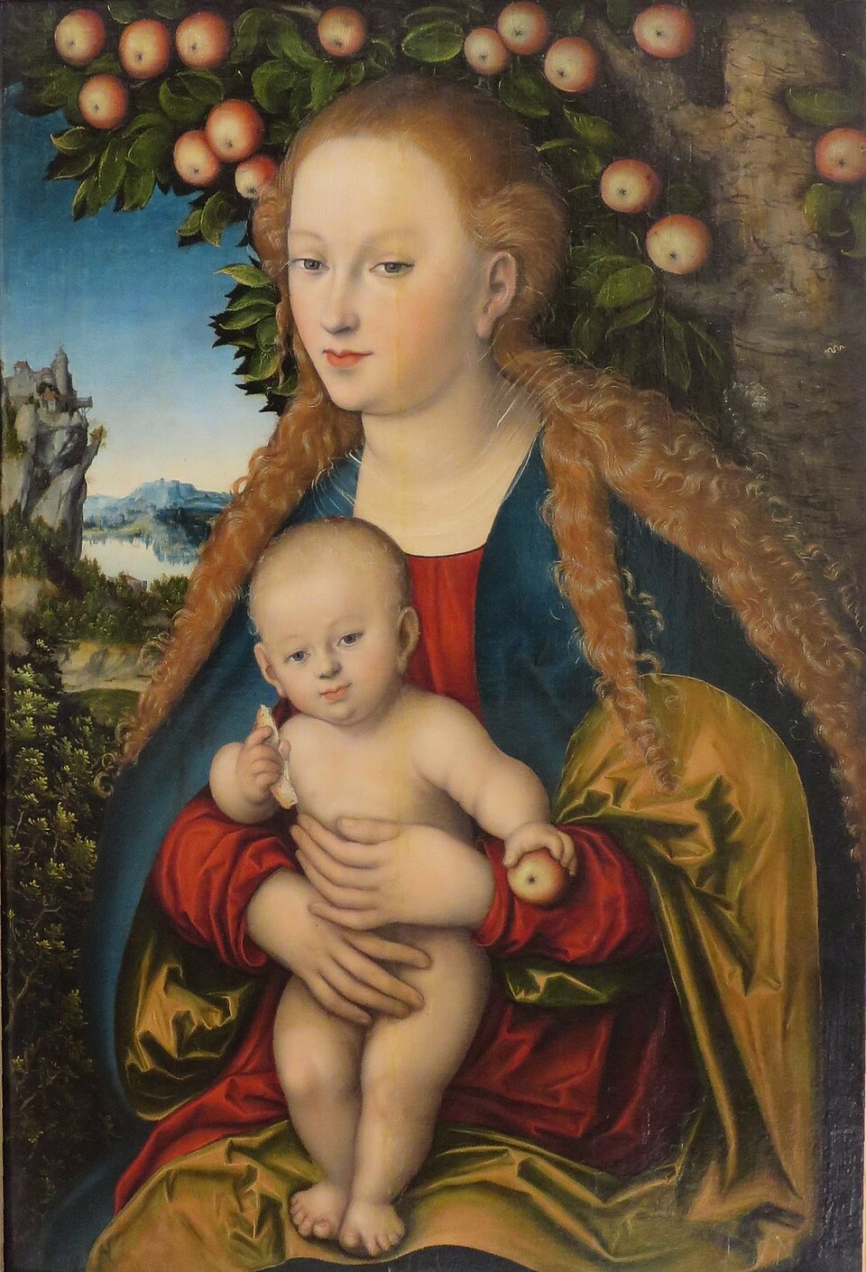The Virgin and Child under an Apple Tree — Lucas Cranach the Elder
