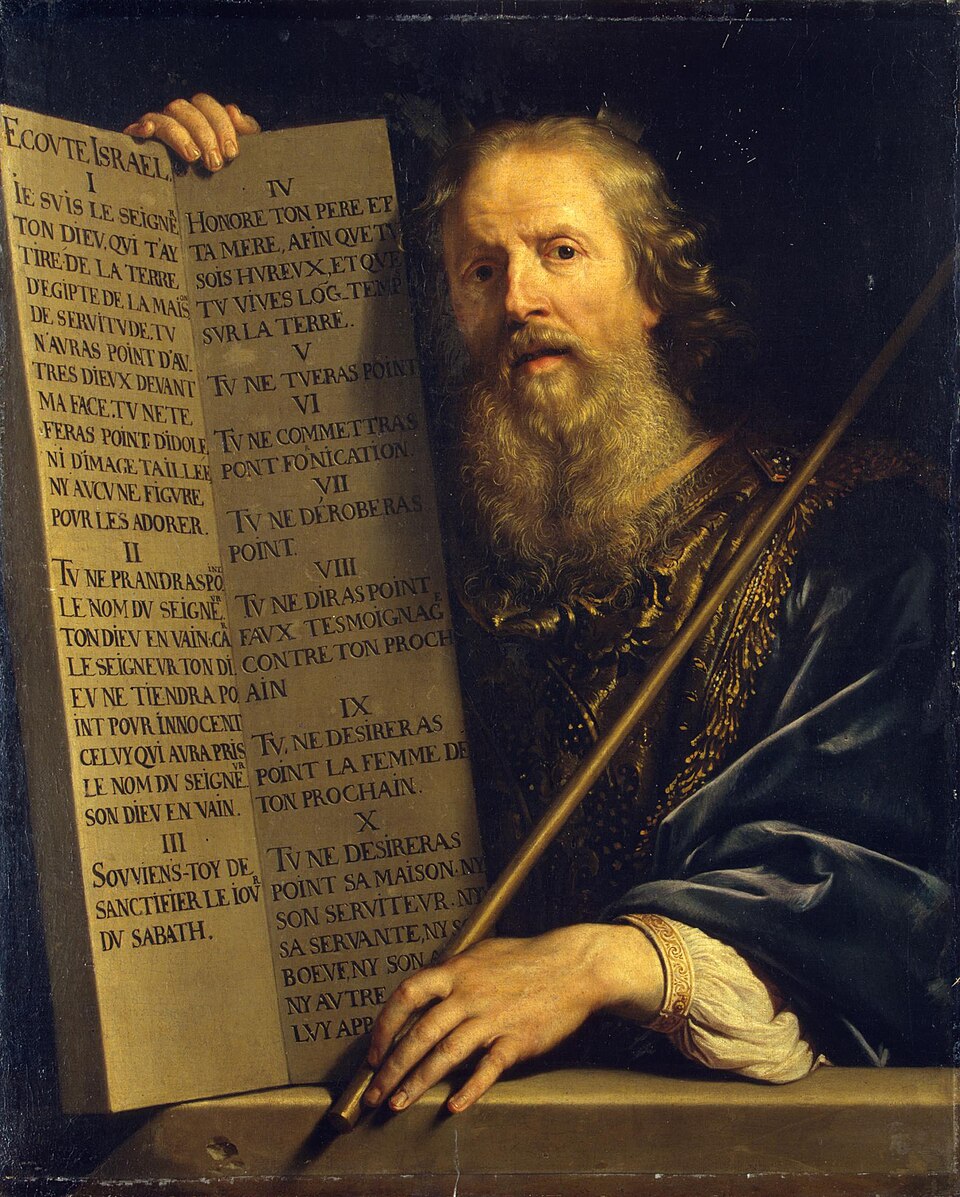 Moses with the Ten Commandments — Philippe de Champaigne