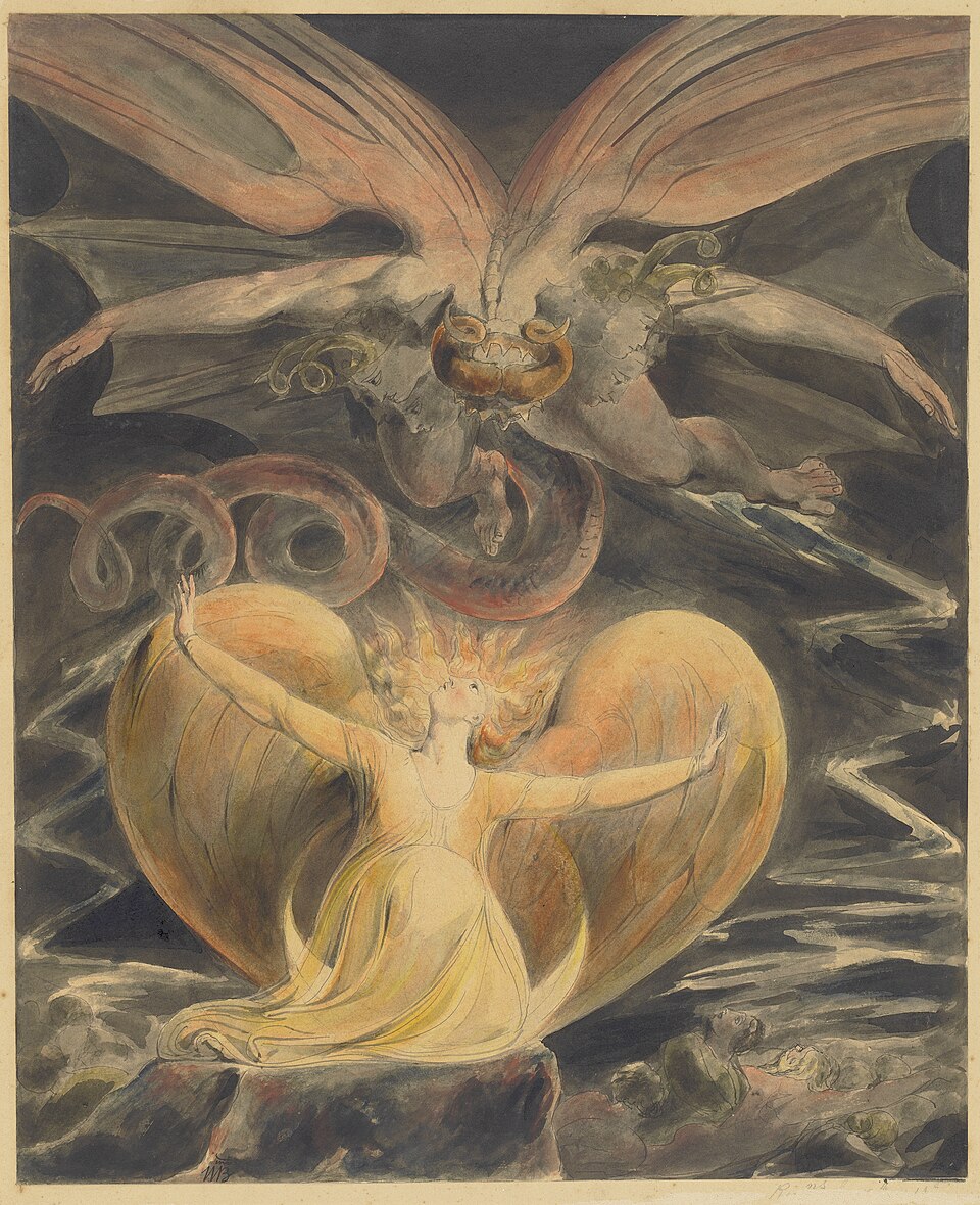 The Great Red Dragon and the Woman Clothed with the Sun — William Blake