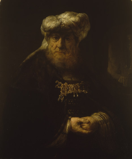King Uzziah Stricken with Leprosy, Rembrandt