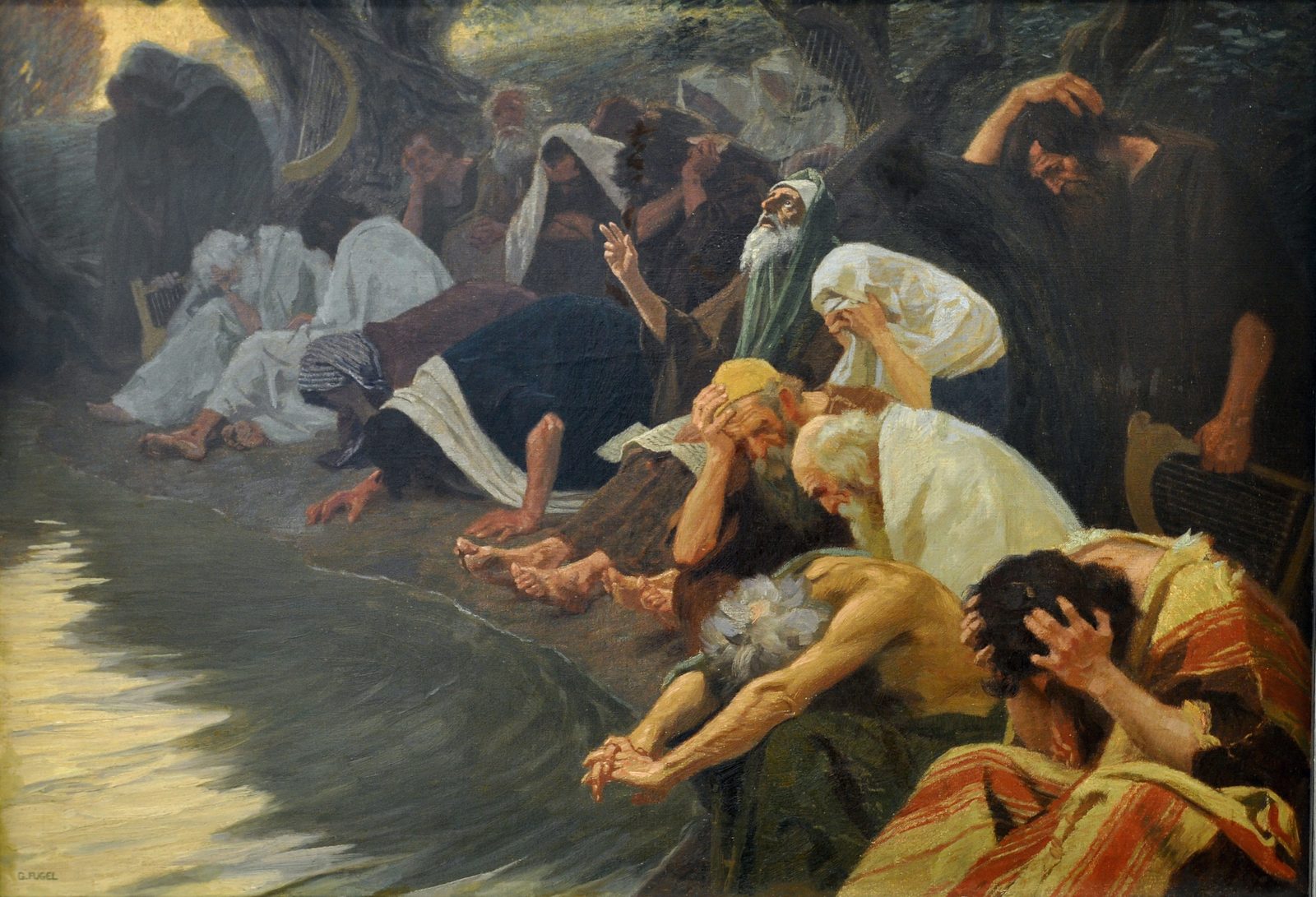 An den Wassern Babylons (By the Waters of Babylon). Gebhard Fugel, c. 1920. Private collection. Public domain.