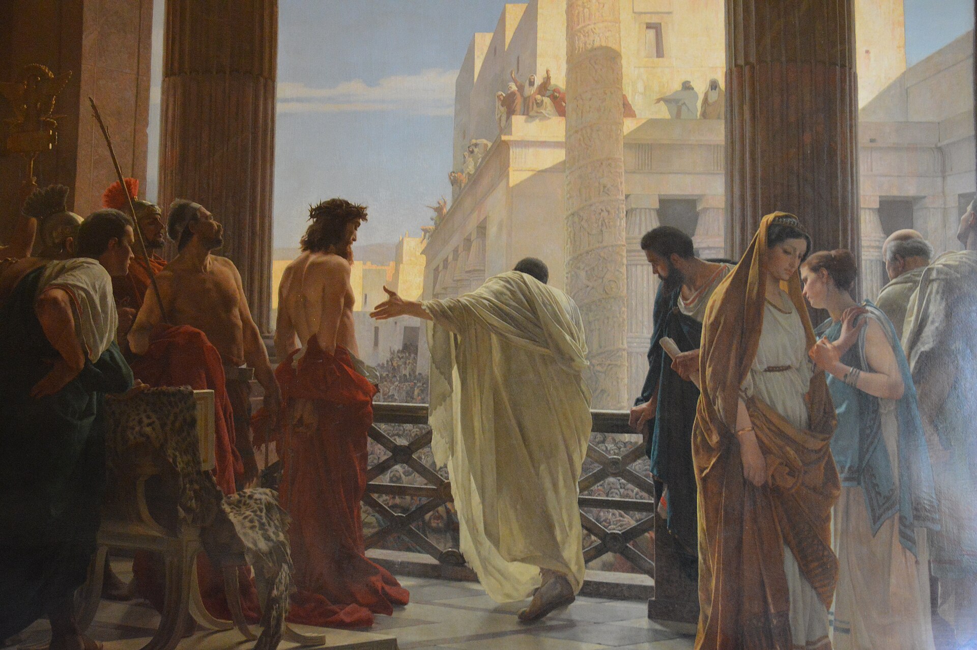 Ecce Homo (Behold the Man!). Antonio Ciseri, from 1871 until 1888. Wikimedia Commons. Public domain.
