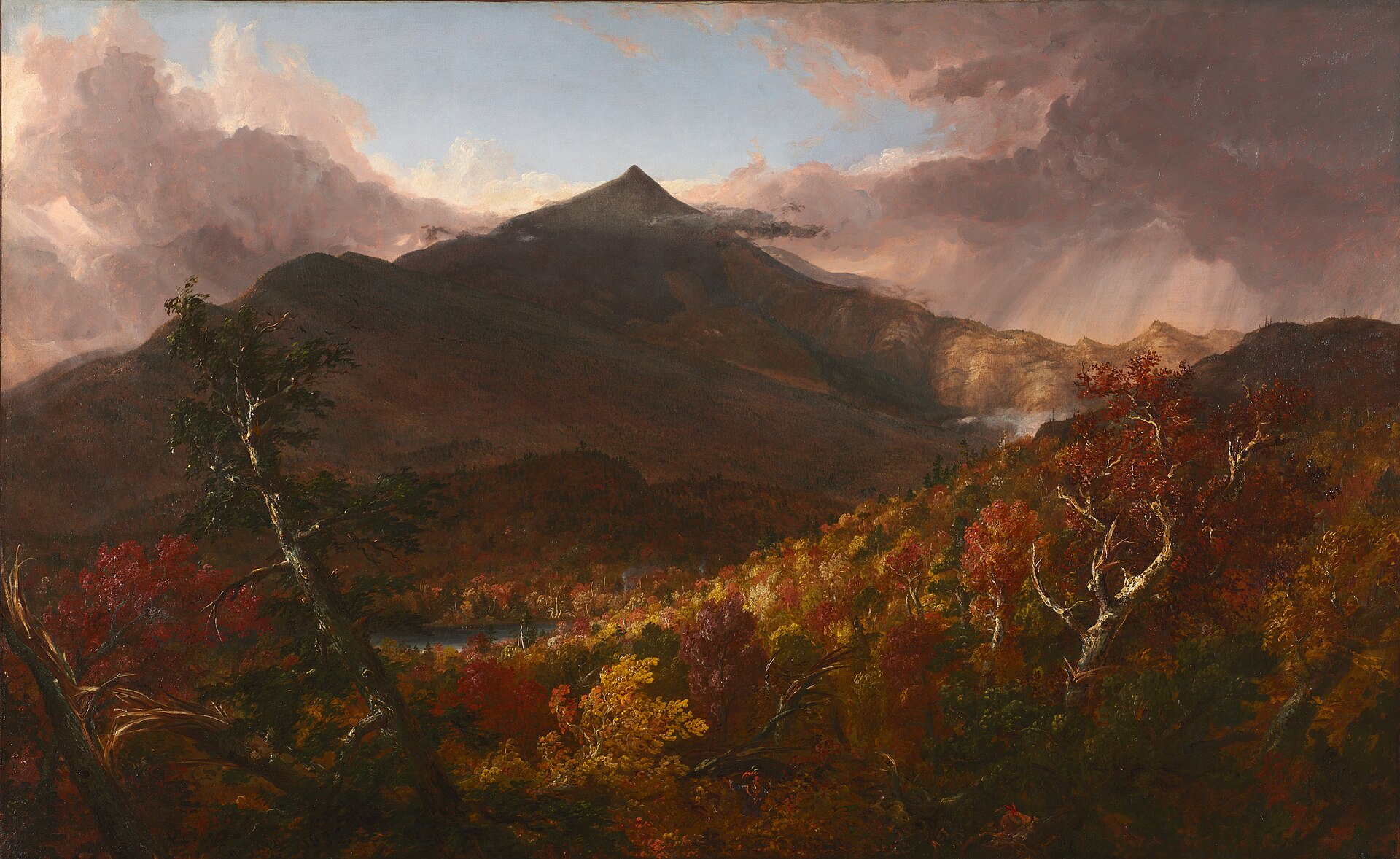 View of Schroon Mountain, Essex County, New York, After a Storm. Thomas Cole, 1838. Cleveland Museum of Art. Public domain.