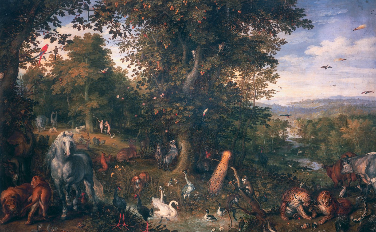 The Garden of Eden. Jan Brueghel the Elder, 1612. Wikimedia Commons. Public domain.