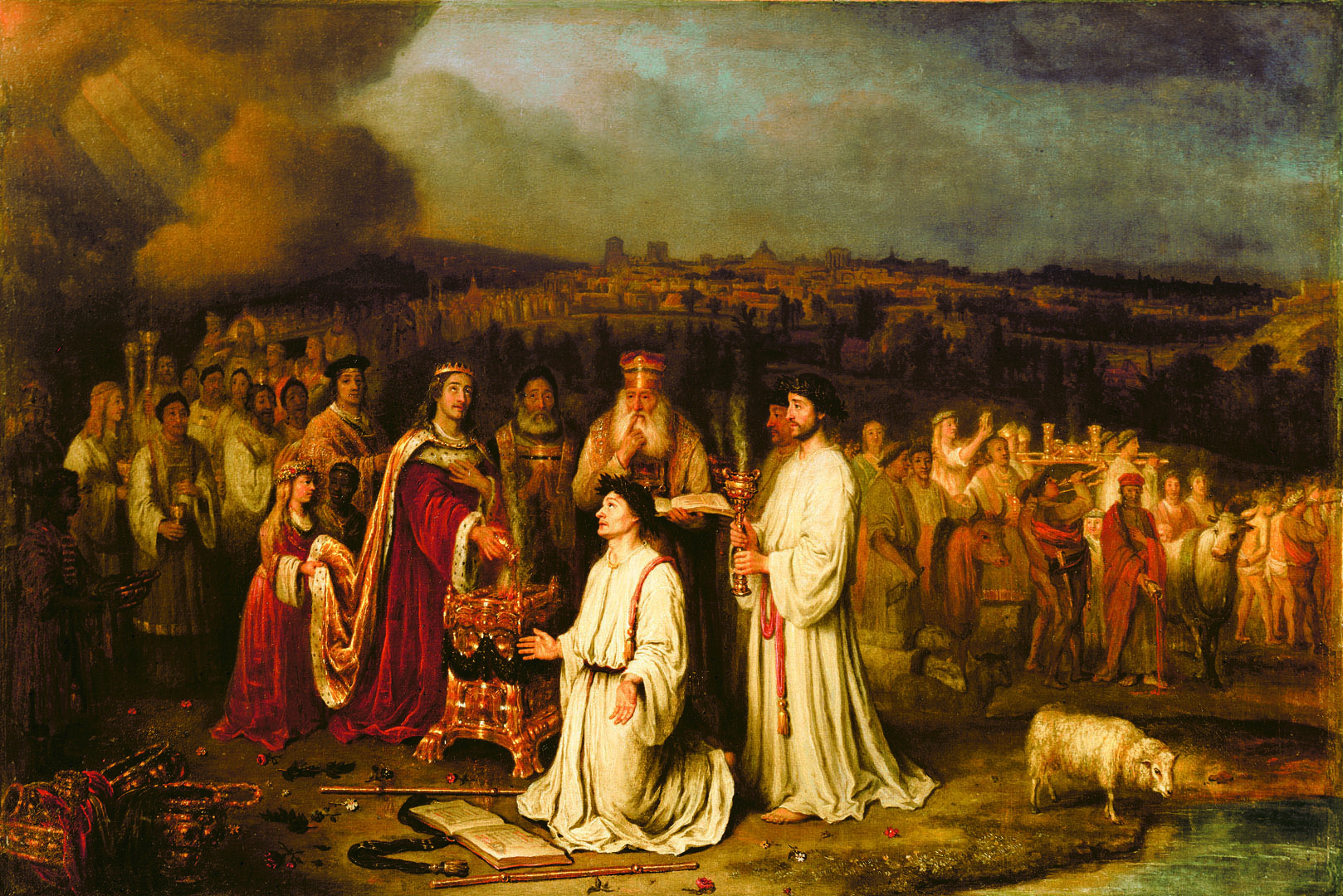 Solomon Dedicating the Temple outside Jerusalem. Philips Koninck, 1664. Wikimedia Commons. Public domain.