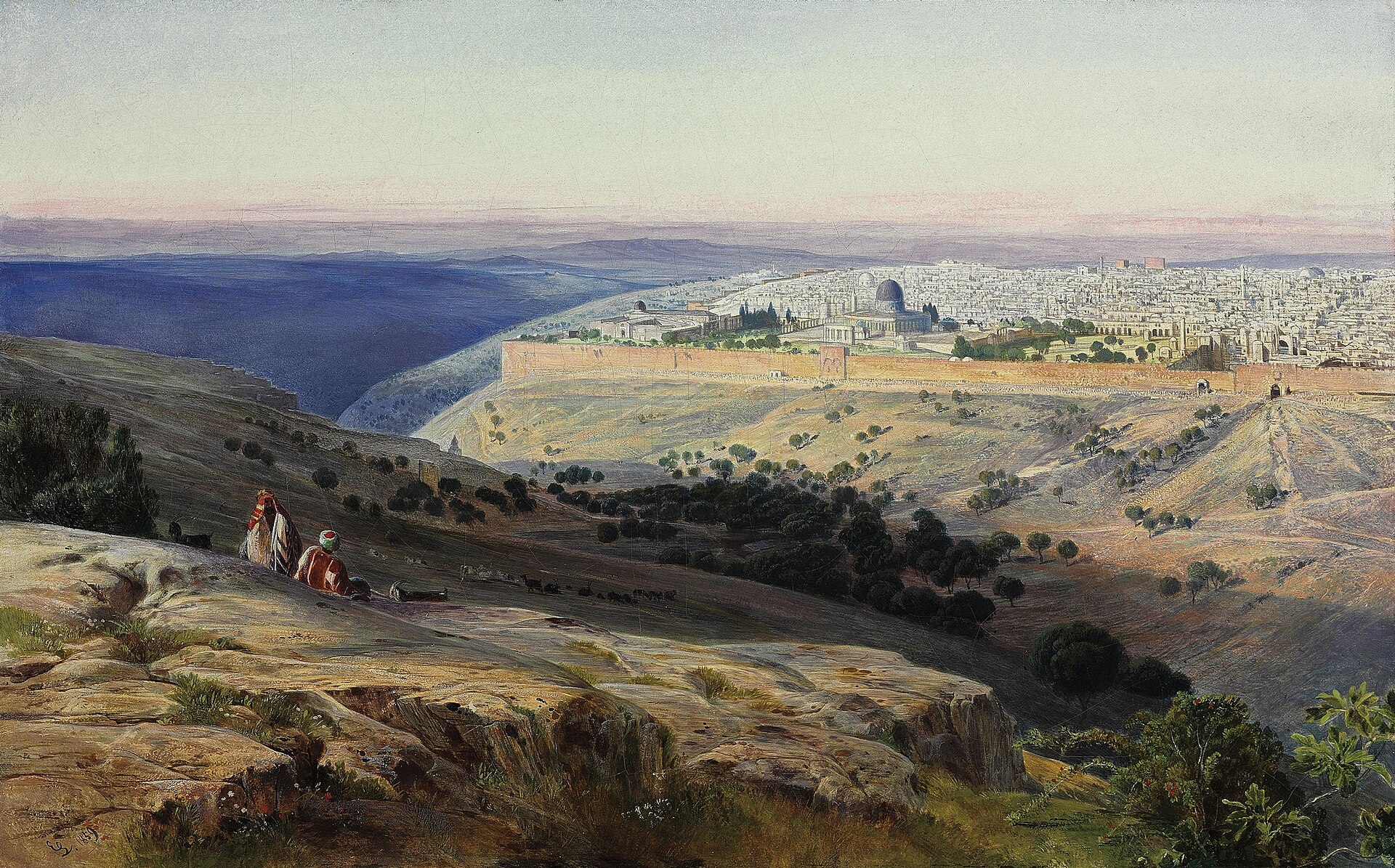 Jerusalem from the Mount of Olives, Sunrise