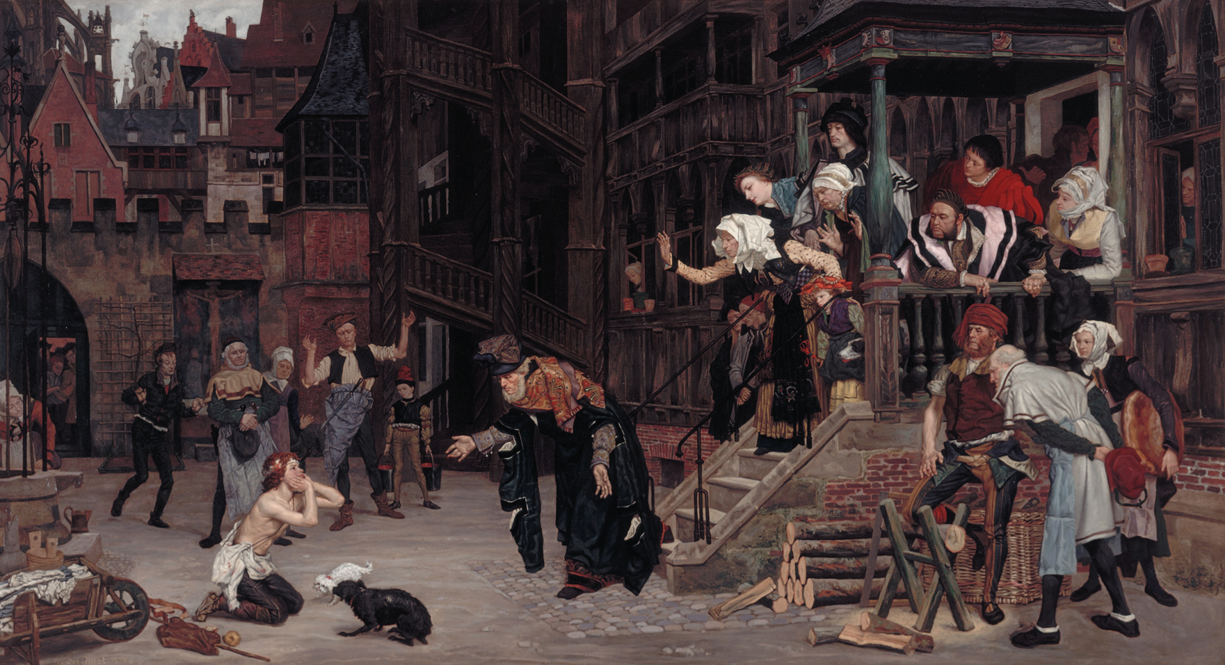 The Return of the Prodigal Son. James Tissot, 1862. Wikimedia Commons. Public domain.